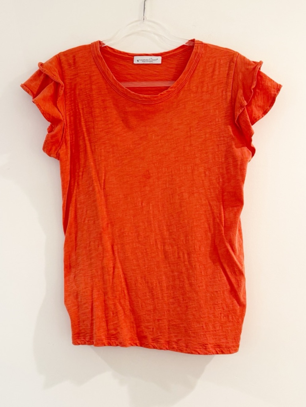 Necessitees Tiered Flutter-Sleeve Top